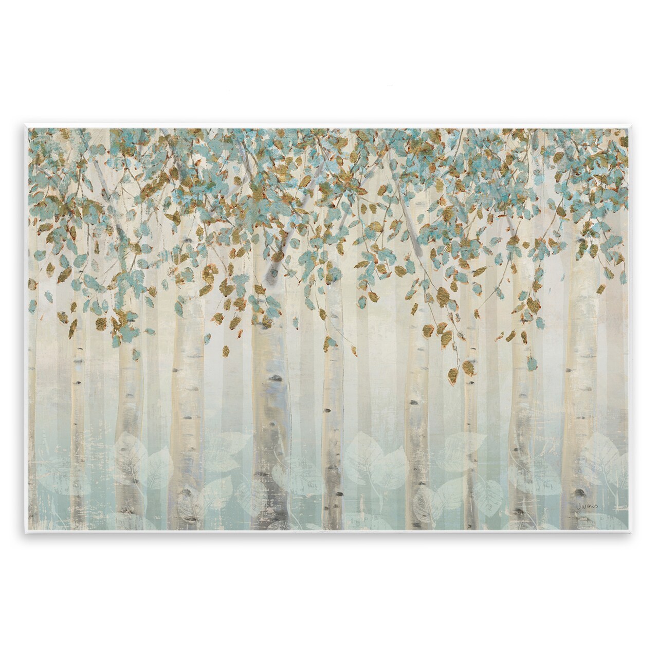 Stupell Industries Abstract Soft Forest Leaves Trees Wall Plaque Art